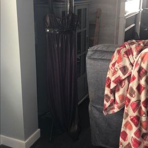 PURPLE AND GOLD PROM DRESS